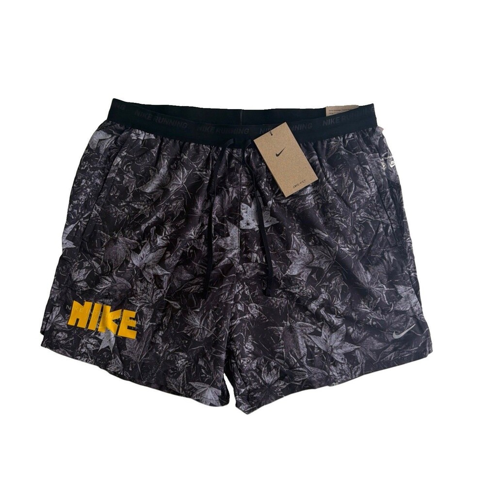 Nike Stride Dri-FIT 7" Brief-Lined Running Shorts Black IH4512-010 Men's Size